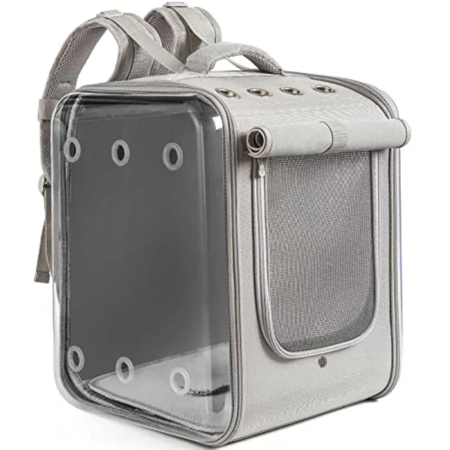 Cat Backpack Carrier Large Pet Backpack Carrier 17lbs Load-Bearing Ventilated Design Dog Backpack Carrier for Small Dogs Sturdy