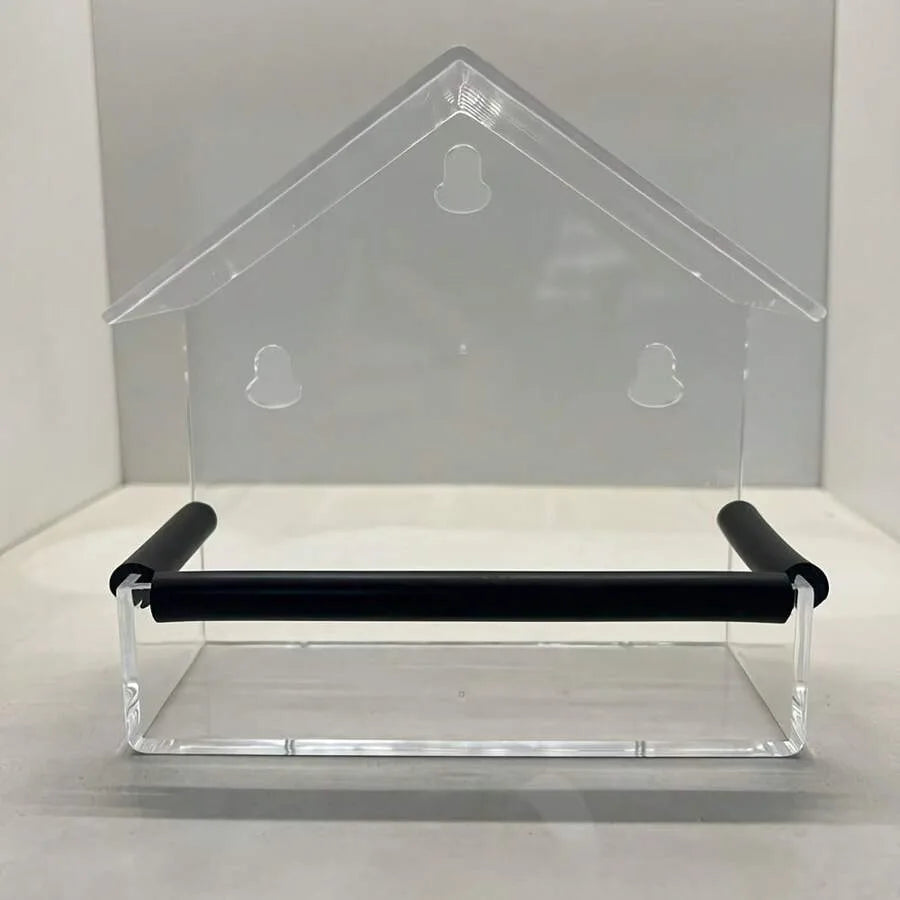【New style】Transparent Easy-To-tall Suction Cup Bird Feeder - No Drilling Required To Hang On The Wall, Suitable For Indoor/Out