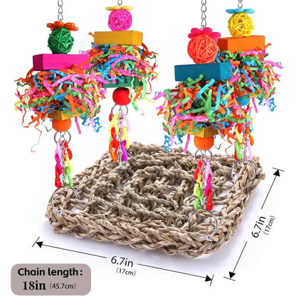 Colorful Bird Toys and Accessories for Conure, Lovebirds, Cockatiels, Budgies, and Small Birds