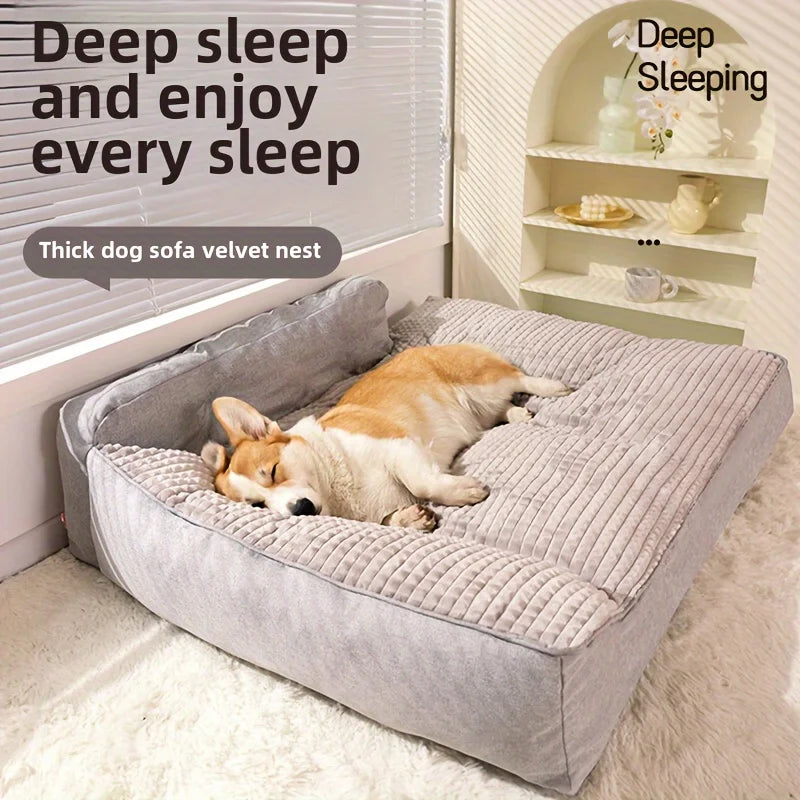 New Cat Dog Bed Kennel Non-Slip Winter Warm Small Dog Kennel Sleeping Removed Washed Soft Puppy Cushion