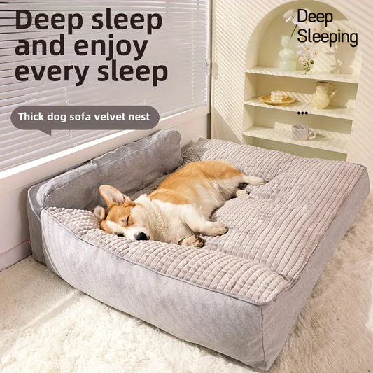New Cat Dog Bed Kennel Non-Slip Winter Warm Small Dog Kennel Sleeping Removed Washed Soft Puppy Cushion