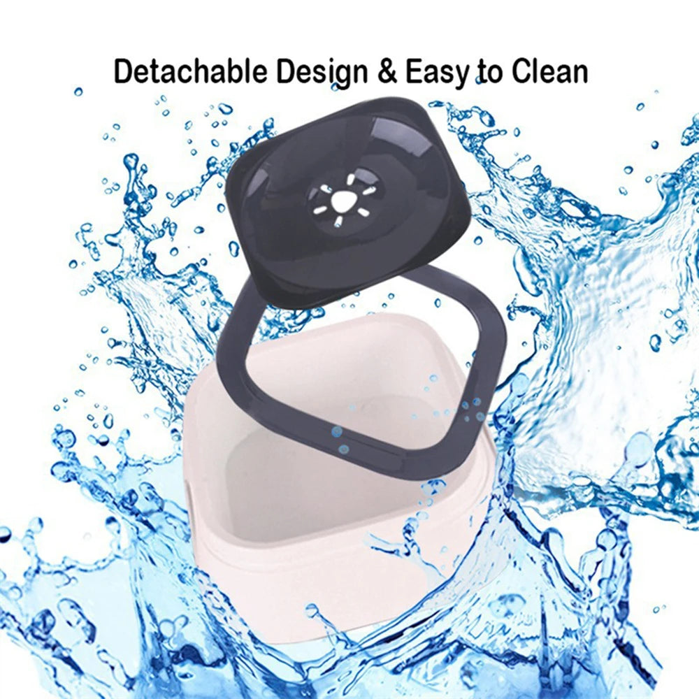 Floating Water Dispenser Bowl Dog Cat Large Capacity Splash Proof Anti-Spill Plastic Car Outdoor Universal Pet Drinking Basin
