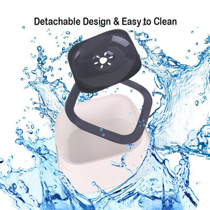 Floating Water Dispenser Bowl Dog Cat Large Capacity Splash Proof Anti-Spill Plastic Car Outdoor Universal Pet Drinking Basin