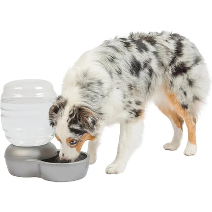 Innovative Gravity Pet Waterer with Microban Protection for Cats and Dogs - 1 Gallon Capacity Ideal for Home Use and Outdoor