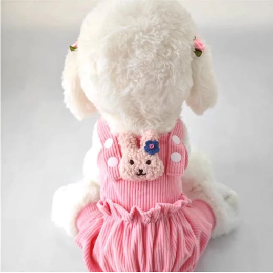 Cute Dog Jumpsuit Pink Yellow Strap Jumpsuits Clothing For Chihuahua Pet Overalls Pajamas For Small Medium Dogs XXL