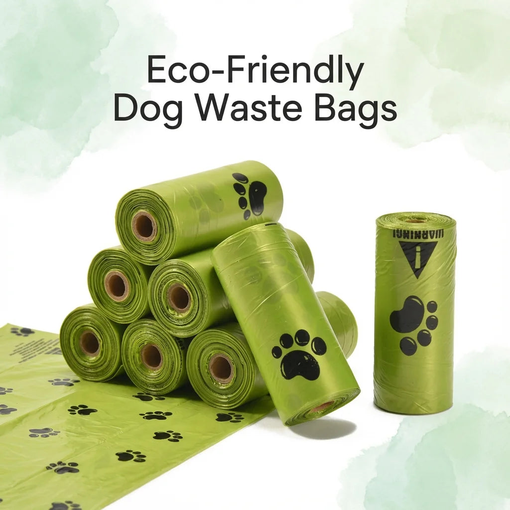 10-pce Best Seller! Degradable Dog Waste Bags - Thickened Leak-Proof No Dirty Hands Portable Rolled Outdoor Dog Walking