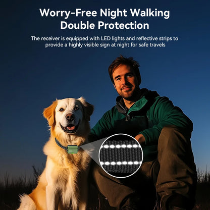 ROJECO Electric Dog Training Collar Remote Control Rechargeable Bark Control Stop Shock Collar