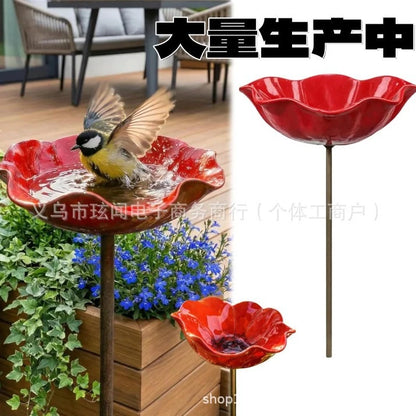Flower Water Feeder Bird Feeder Wild Bees Insects Insect Drinker Outdoor Garden Insect Drinking Tool Yard Decorat 2026 New