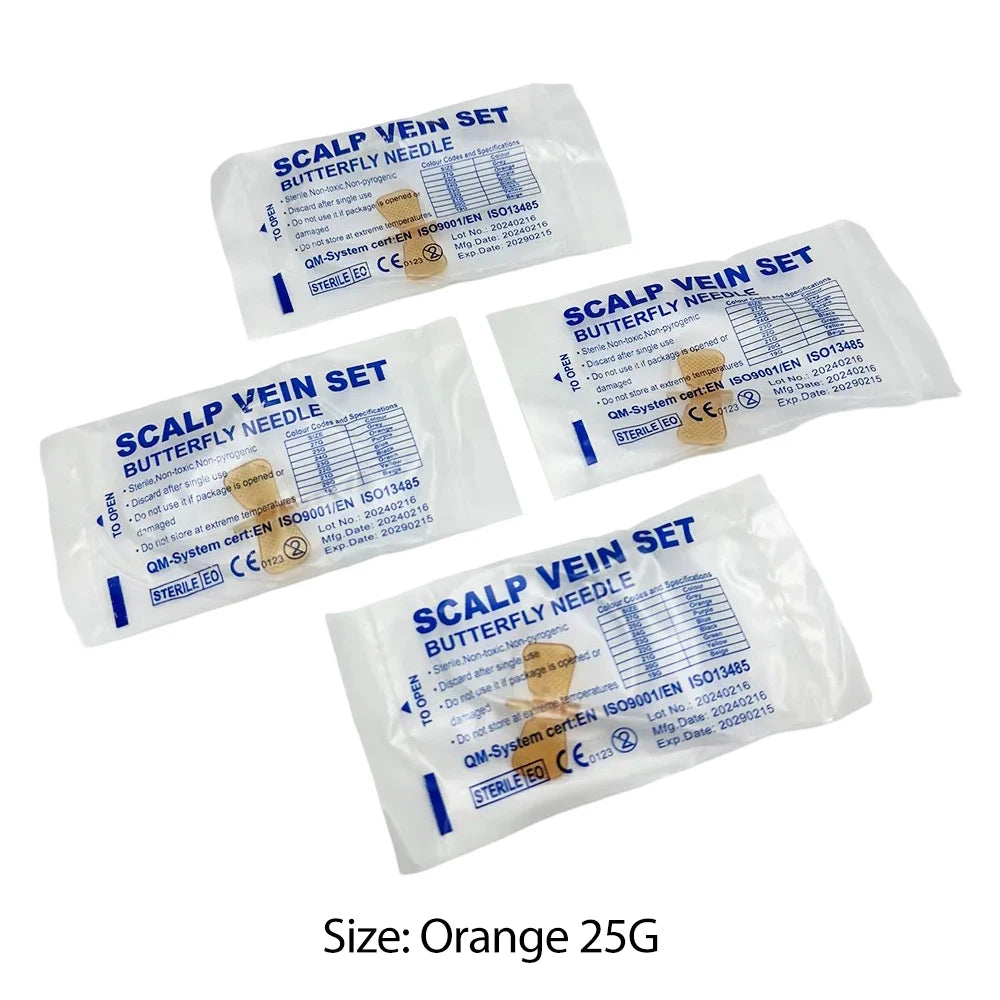 50pcs/lot Disposable Butterfly Blood Infusion Needle double wing type Blood Infusion Needle Pet Care