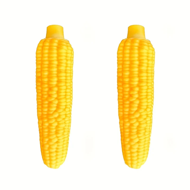 Indestructible Dog Chew Toy Heavy-Duty Rubber Bone Corn Grain Texture for Medium Large Dogs Puppies Powerful Chewers Dental Care