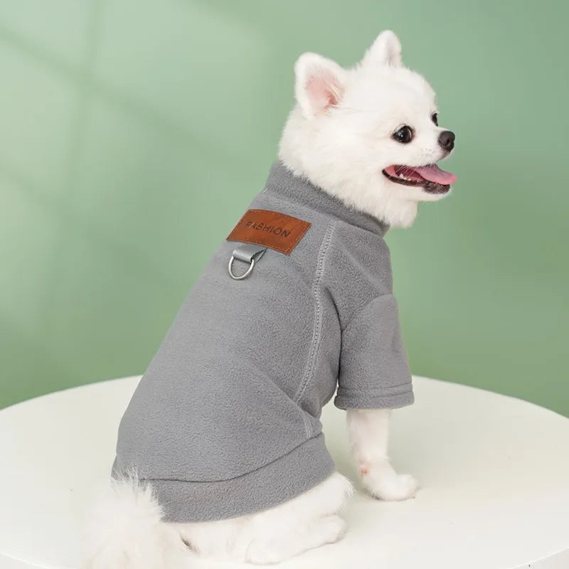 Winter Warm Dog Clothes for Small Dogs Fashion Dog Hoodies Solid Color Puppy Sweatshirt Soft Cat Pullovers Chihuahua Pet Hoodies