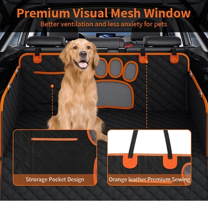 Dog Seat Cover, Pet Dog Seat Cover, Hammock Heavy Duty Scratch Resistant Anti Slip Durable Soft Pet Rear Seat Cover for Cars