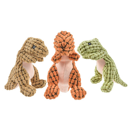 Cats and Dogs Pet Plush Dinosaur Toys Interactive Dog Chew Toys Plush Stuffing Dog Toys for Small Dogs