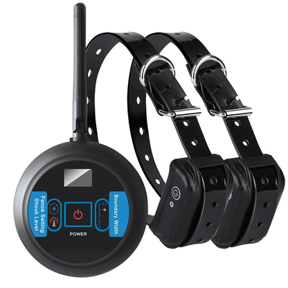 Wireless Dog Fence, Electric Dog Collar Fence,Pet Containment System, Adjustable Warning Strength, Rechargeable, Harmless