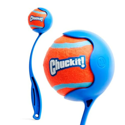 Dog Ball Launcher 12M with 12" Handle Length for Medium 2.5" Dog Balls For Dogs 20-60 lb, Plastic Pet Fetch Ball Thrower,