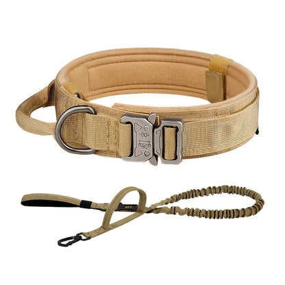 Dog Training Collar Adjustable Tactical Dog Collar And Leash Set Control Handle Pet Lead Collar For Small Big Dogs