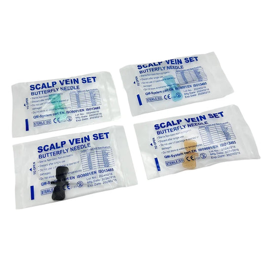 50pcs/lot Disposable Butterfly Blood Infusion Needle double wing type Blood Infusion Needle Pet Care