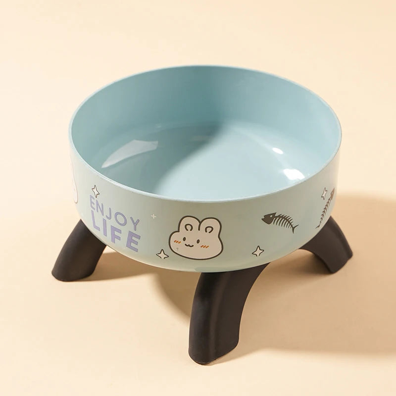 Elevated Pet Food Bowl Anti-slip Raised Stainless steel Cat Food Water Bowl with Stand Pet Feeding Drinking Bowls