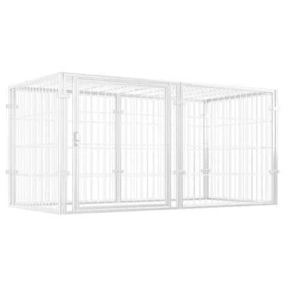 48 Inch Kennel Cage Easy Assemble Heavy Duty Wire Dog Crates with Door Dogs Cage Kennel Stackable for Puppy/Small Dog/Rabbit/Pig