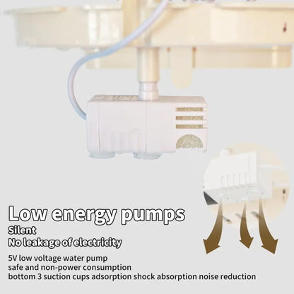 Bird Baths for Cage Indoor Parakeet Bath with Pump, Bird Shower with 2 Modes Running Water,