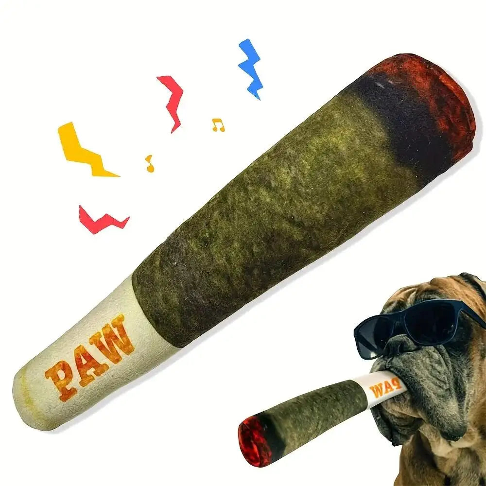 Interactive Dog Joint Sound Puppy Toys Cigar For Small Resistant Squeak Dogs Indestructible