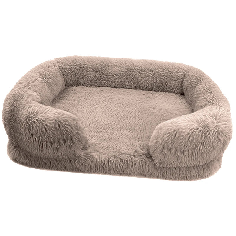 Thickened orthopedic dog bed for large dogs - egg sponge, easy to remove and wash plush cover.