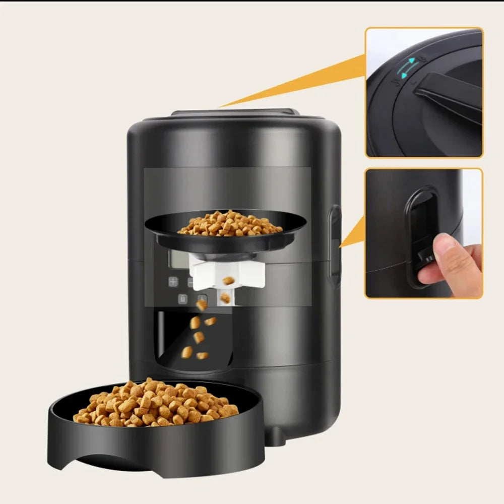Petavista Automatic Cat Feeder Pet Smart WiFi Food Kibble Dispenser Remote Control Auto Feeder For Cat Dog Dry Food Accessories