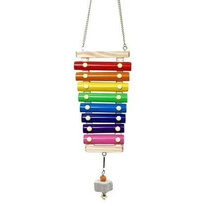 Colorful Bird Xylophone Toy Parrots Chicken Toys Bird Cage Toy Accessories