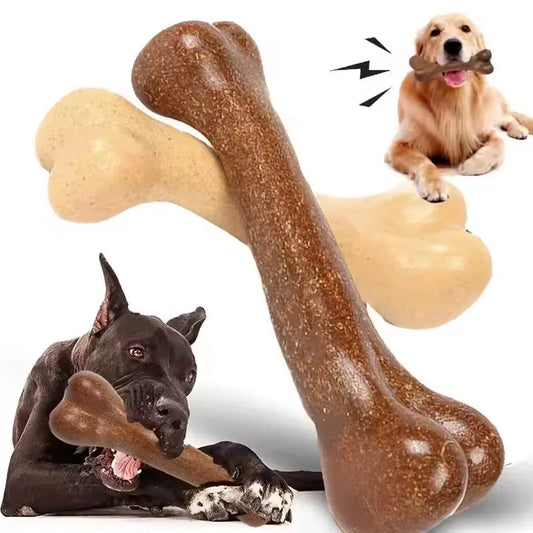 Dog Bone Chews Toys Nearly Indestructible Natural Non-Toxic Anti-bite Puppy Toys For Small Medium Large Dogs