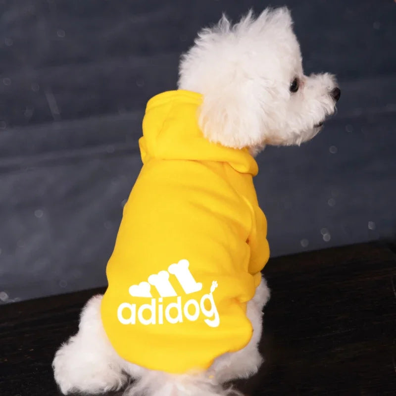 Adidog Autumn Winter Warm Dog Clothes Dog Hoodies Pet Warm Coat for Medium Large Dog Jacket Sweater Puppy French Bulldog