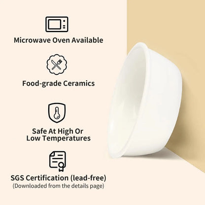 Elevated Cat Ceramic Bowls,15° Tilted Raised Food Feeding Dishes, Solid Bamboo Water Stand Feeder Set for Cats and Puppy