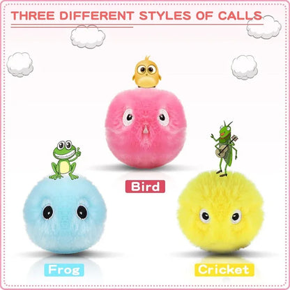 Plush Interactive Ball Cat Toy Electric Sound Catnip Training Touch Sounding Pet Product Squeak Ball Fluffy Toys