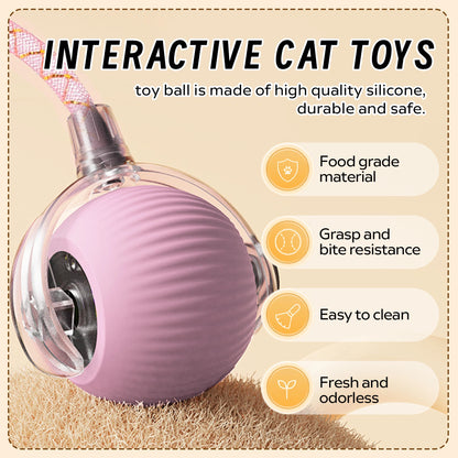 Automatic cat teasing ball, indoor cat self-entertainment artifact, dog & cat puzzle toy