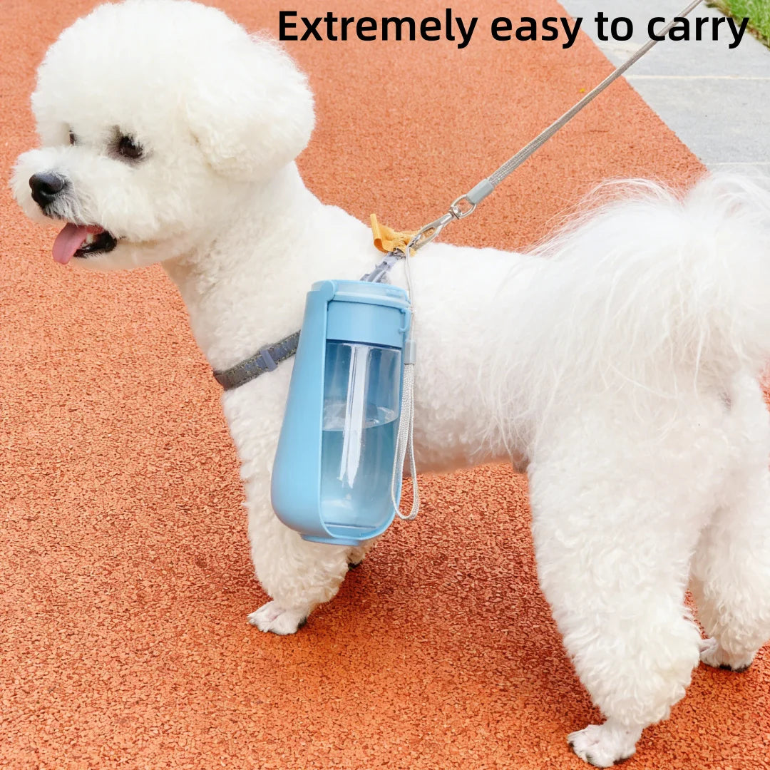 1 PC Blue Pet Feeding Cup, Leak Proof Portable Pet Water Bottles For Dogs, Puppy Water Dispenser With Drinking Feeder For Travel