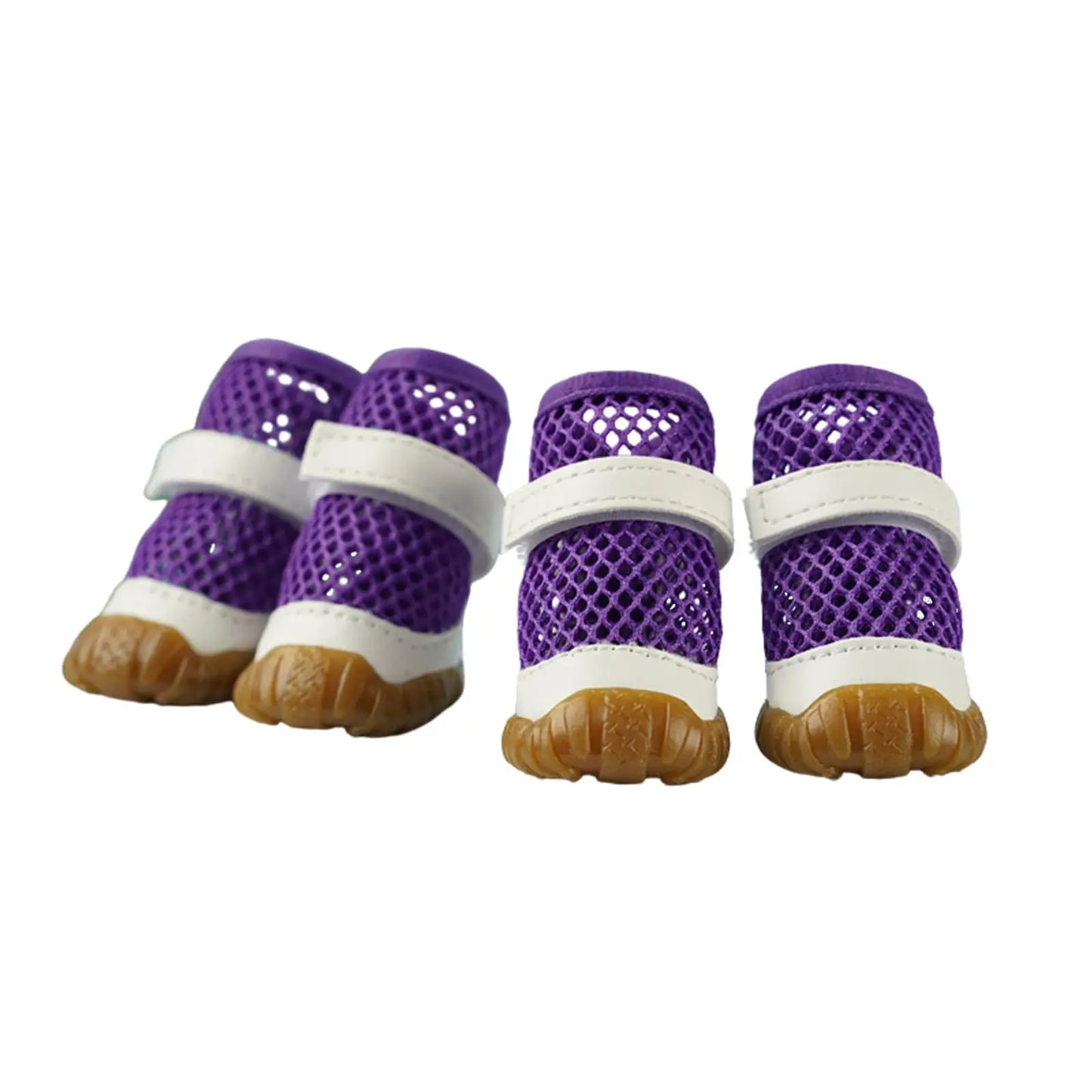 Waterproof Mesh Dog Boots for Hot Pavement, Anti-Slip Paw Protector Shoes for Small Medium Dogs, Outdoor Hiking Walking Pet Foot