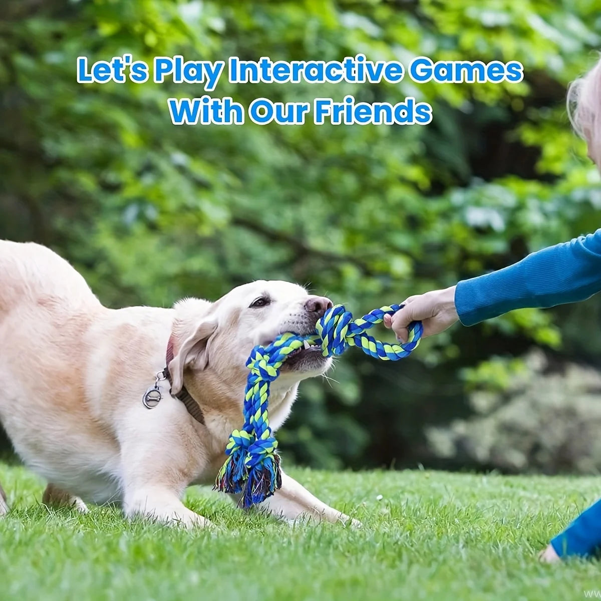Knot Dog Toys Indestructible Durable Dog Chew Toys Tug Of War Interactive Toys Suitable For Medium And Large Dogs