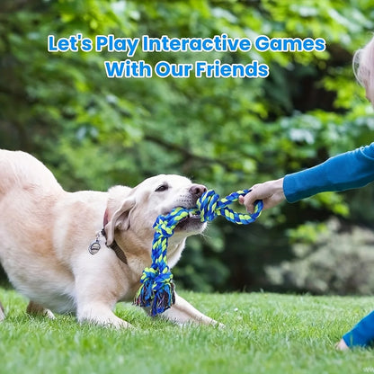 Knot Dog Toys Indestructible Durable Dog Chew Toys Tug Of War Interactive Toys Suitable For Medium And Large Dogs