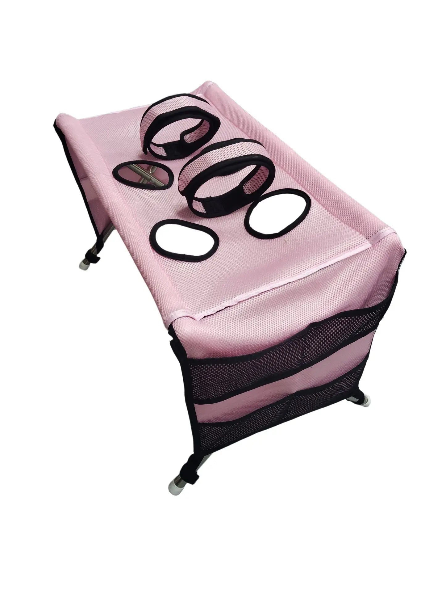 Portable Pet Grooming Table for Cats Small Dogs Foldable Stainless Steel Nail Trimming Hammock Breathable Mesh Home Pet Care