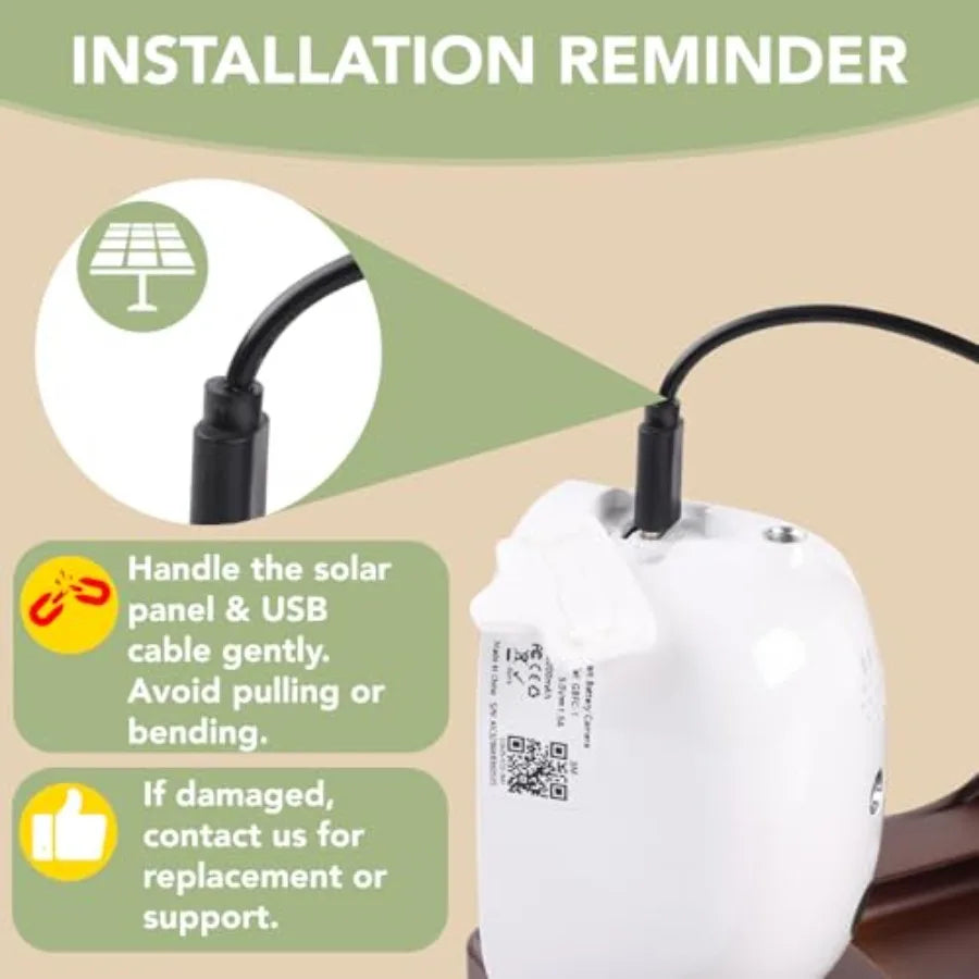 Smart Bird Feeder with Camera Solar Powered - Biomimetic Design 2K Video AI