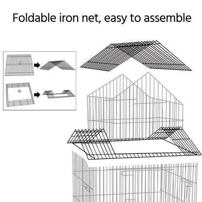Budgie Cage 55-inch Rolling Standing Triple Roof Medium Parrot Cage Pet Bird Cage with Detachable Stand for, Customized