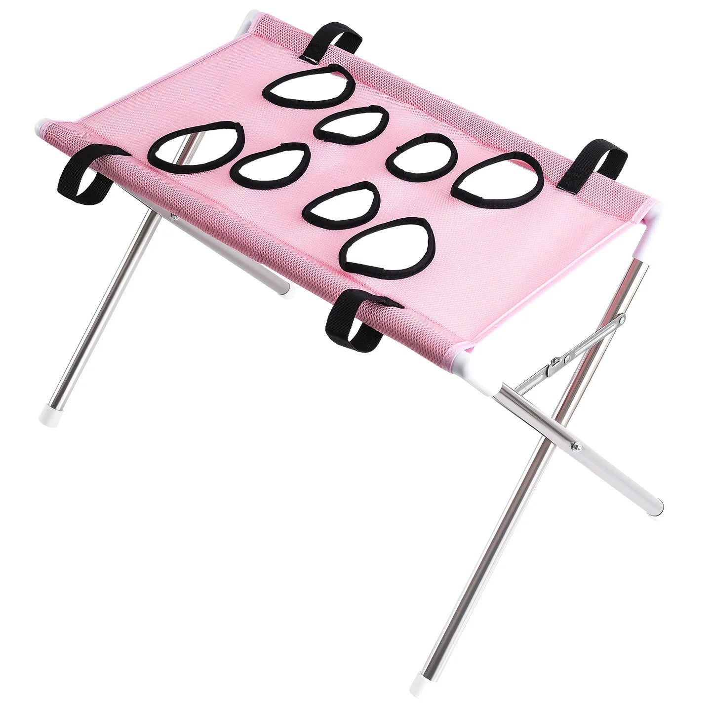 Portable Pet Grooming Table for Cats Small Dogs Foldable Stainless Steel Nail Trimming Hammock Breathable Mesh Home Pet Care