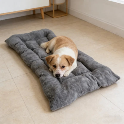 Extra Large Plush Dog Bed Sofa Thickened Super Soft Polyester Pet Mat Dog Crate Mat Bed For Small Medium Large Dog