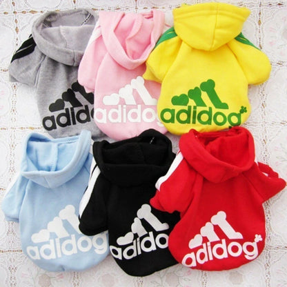 Adidog Autumn Winter Warm Dog Clothes Dog Hoodies Pet Warm Coat for Medium Large Dog Jacket Sweater Puppy French Bulldog