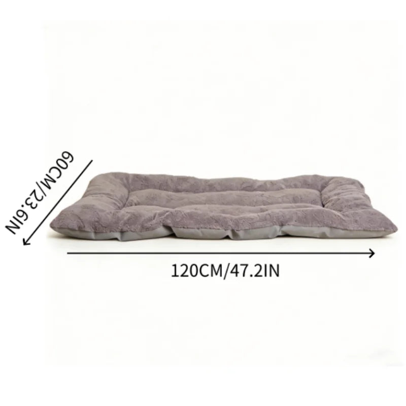 Extra Large Plush Dog Bed Sofa Thickened Super Soft Polyester Pet Mat Dog Crate Mat Bed For Small Medium Large Dog