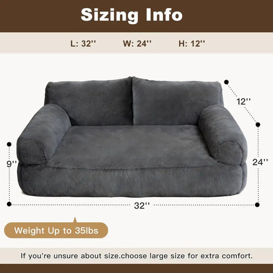 Beds for Indoor Cats, Cat Couch Bed, Cute Cats Sofas for Medium Pets, Dog Sofas amp Chairs with Removable Washable Cover, Plush