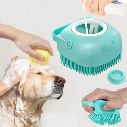 New Bath Massage Brush Bathroom Multifunctional Puppy Big Dog Cat Soft Safety Silicone Pet Accessories for Dogs Cats