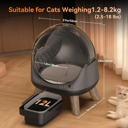G1 Self Cleaning Litter Box for Multiple Cats Automatic Robot with Smart APP Control Customized Pet Care