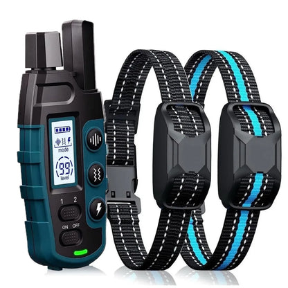 1000M Remote Pet Dog Training Collar IP67 Waterproof Shock Vibration Rechargeable Collar Pet Trainer Anti Bark Stop For 2 Dogs