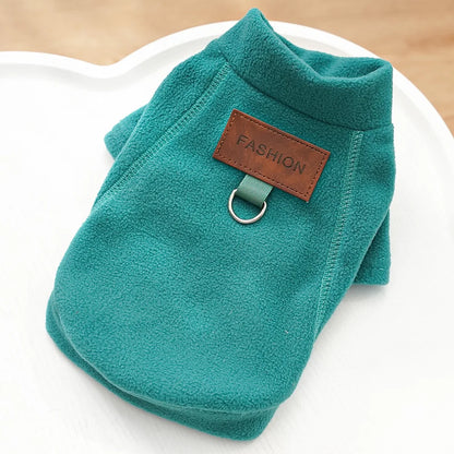 Winter Warm Dog Clothes for Small Dogs Fashion Dog Hoodies Solid Color Puppy Sweatshirt Soft Cat Pullovers Chihuahua Pet Hoodies