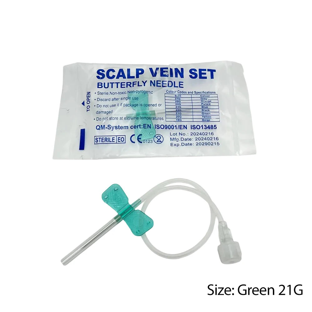 50pcs/lot Disposable Butterfly Blood Infusion Needle double wing type Blood Infusion Needle Pet Care